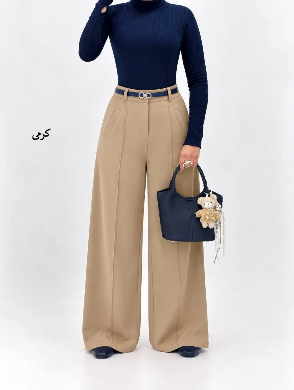 7492-شلوار بگ کرپ باربی